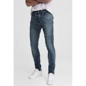 RAG & BONE Blue Denim Jeans Size 31x32 Fit 2 Slim Brockie Medium Wash #ST11-1